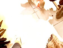 Your Italian stepmom's super bushy snatch in the garments store