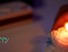 XXX: KittyLove candle wax and spreader bar play