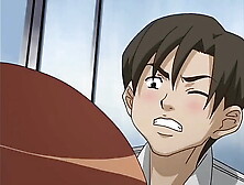 Cartoon student gets gangbanged in bathroom