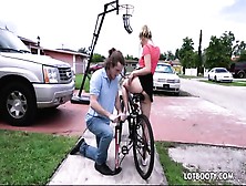 Big Ass Horny Bicyclist Aubrey Sinclair Gets Fucked