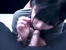 She Gets Excited While Sniffing Erotic Cocks And Snorting During A Blowjob! Nose Job Cum In Mouth　