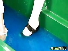 Kinky Fun With An Bath Full Of Slime