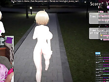 ExotiqFox Nerdy Asian Gamer Girl Shows the World her Pussy in a Hentai Flashing Game Japanese Hentai Game Masturbation