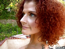 Redhead Babe JJ Meet Big Black Cock - Joslyn James outdoor interracial