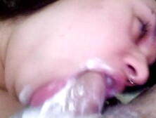 pushing my head hard all the way down his rod so he squirts cream pie down my throat????