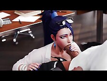 K/DA Kai'Sa Swallowing your Large Dick for Exam Answers [League of Legends] [3D Asian cartoon] [Bj] [Anal]