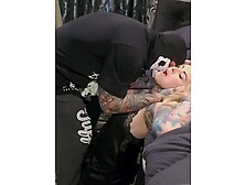 Horny Tattooed Milf Gets Fucked By Masked Man! Anal,  Facefuck,  Deepthroat,  Cum