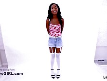 Hawt Black gets attached to Large Knob as In a short time As This babe Feels It Hard and Thriving