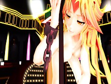 [Mmd] Touhou Yuugi Poledance R-18