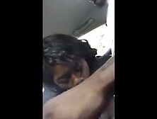 Ebony blowjob in car