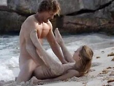 Exquisite bang on the beach in art movie