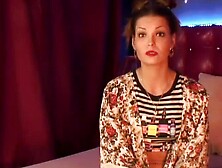 Beautiful Russian babe Mila Cookie in stockings poses on webcam show