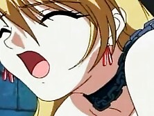 Hentai sex slave taking large dick deep in pussy