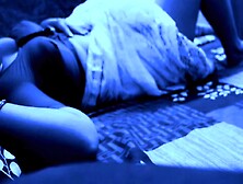 Sexy Indian Wife Sreejaa In Saree Blouse Nice Fucking & Creampied In Dark Night