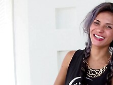 Dirty girl Laura Montenegro sucks a cock to earn some money