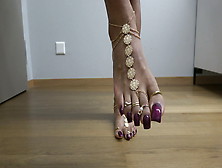 Lofia Tona - Long Sexy Toenails In Dark Hibiscus