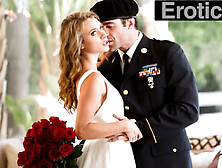 Beauty Anya Olsen Passionatly Makes Love To Soldier