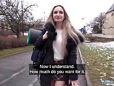 Public Agent – Married blond sweetheart has sex with a stranger with a biggest plump weenie