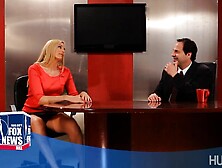 Naughty News Anchors Plays With Cocks And Toys After The Set