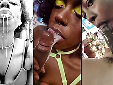 Black Cum Whore Cumplay & Cum worship Compilation