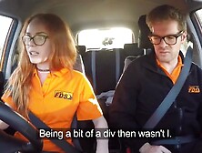 Ella Hughes - Redhead Chick In The Car Does Not Waive The Opportunity To Have Sex