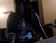 18 fucks without condom a stranger at Halloween party.