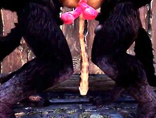 Lustful Luna's Werewolf Compilation one With Aquarea, Saffy, And Reesa