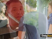 Hot swinger couple enjoys more than everybody to banging new people and having fun in the games