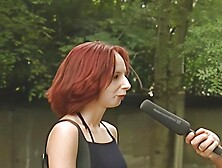 rothaarige schlampe fickt bei ihrem ersten casting