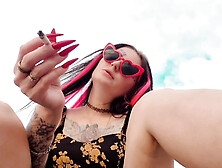 Smoking fetish.  Which smoke excites you more: cigarette smoke or stick smoke?