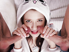 Daring Double Penetration For Delectable Teenager