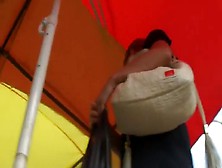 Upskirt (fake) from the back and front