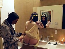 Lily Thot manifests at the Toilet Goddess for rough anal play