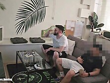 My Str8 ally "Chris" (who has caught me jerking previous to),  asks me about final time and surprises