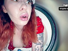 Step Mommy Stuck in Washer Gets Wicked Aid from Step Son
