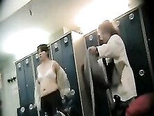 Aged woman rubbing cellulites body with the towel