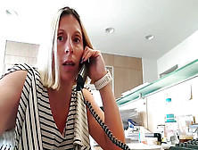 Insane Secretary Pees In The Office - Then Work Resumes