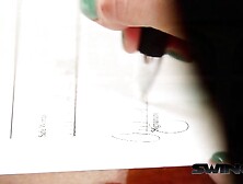 Eddie and Cherie engage in pre party sex in the bathroom as they get ready