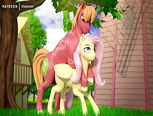 Big Mac Gives Fluttershy A Quiet Creampie