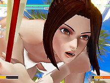 Nude struggle in a steamy adult game