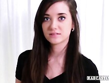 Golden-haired angel fucks in casting couch