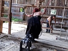 Verified Amateurs - Tied Up And Fucked By Machine In Barn