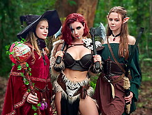 Porno D&d World - Sweetie Fox, Diana Rider And Arinafox In Sex Adventure