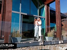 SLAYED Small Girl Ellie Luna Can't Await To Eat Her Sexy BFF Sonya Blaze's Snatch