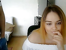 Hot Russian Camgirl Masturbates When Sisters Boyfriend Is Gone