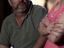 Step-Mom's Taboo - Virgin Daughter Fulfills Her Fantasy With Older Man