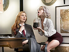 Shameless Lesbos Office Sex Scene With Alexa Grace And Arya Fae