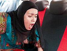 Indian stepmother wearing hijab gets fucked in car