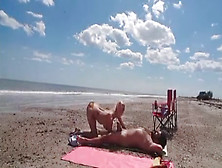 Strangers at the beach