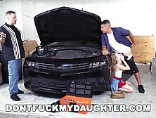 Sultry Blonde Teen Seeks Attention From Dad's Bud